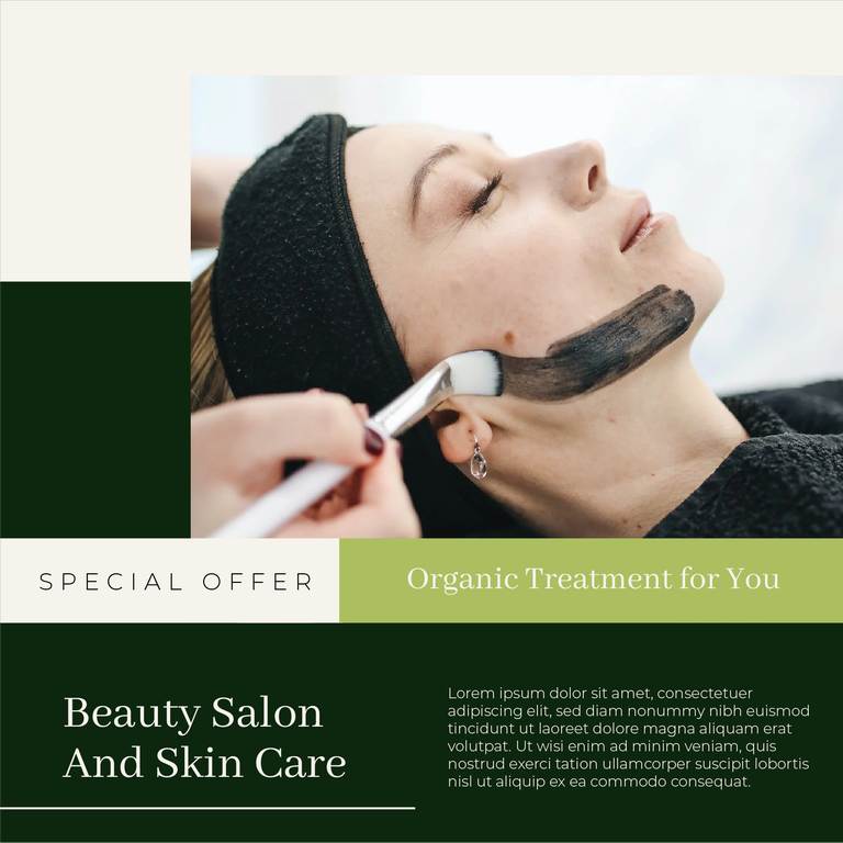 beauty salon discount and promotion instagram post template