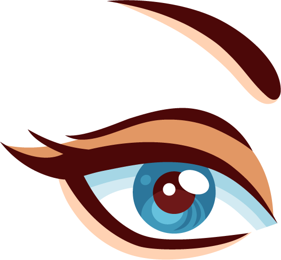 blue eye makeup mascara glamour eye
