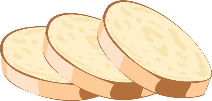 bread slices food icon