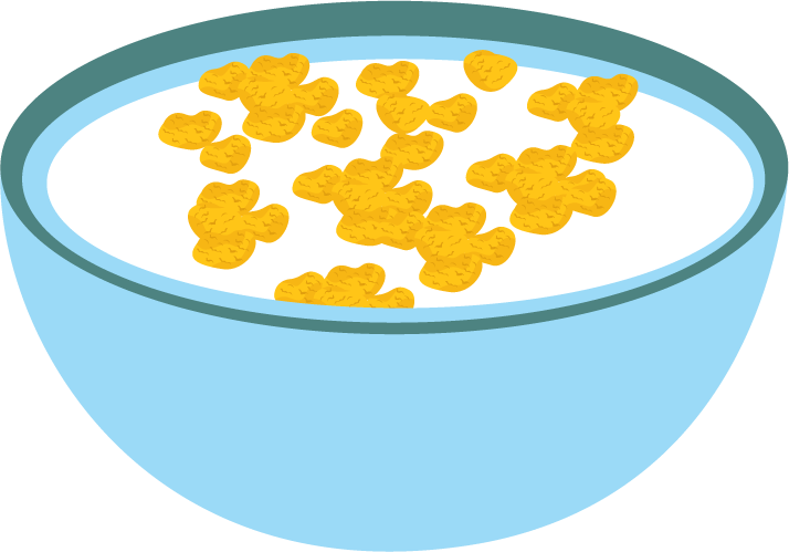 cereal milk bowl milk products elements cow cheese transportation icons