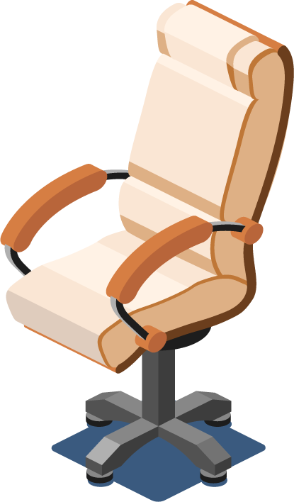 chair armchair isometric chair interior business home illustration