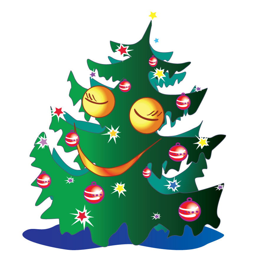 christmas tree christmas poster vector