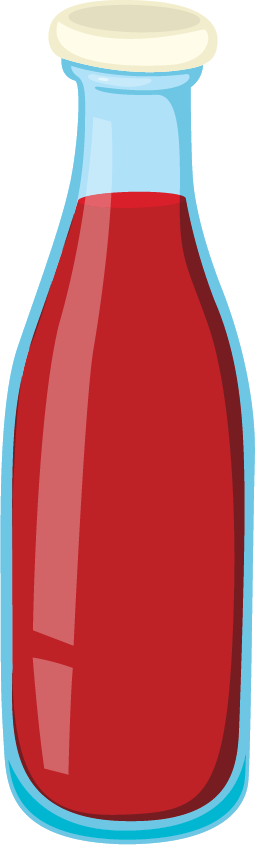 colorful drink bottle illustration