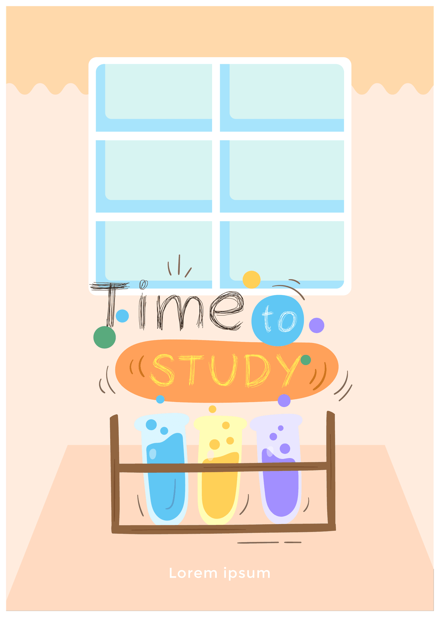 cute back to school poster template
