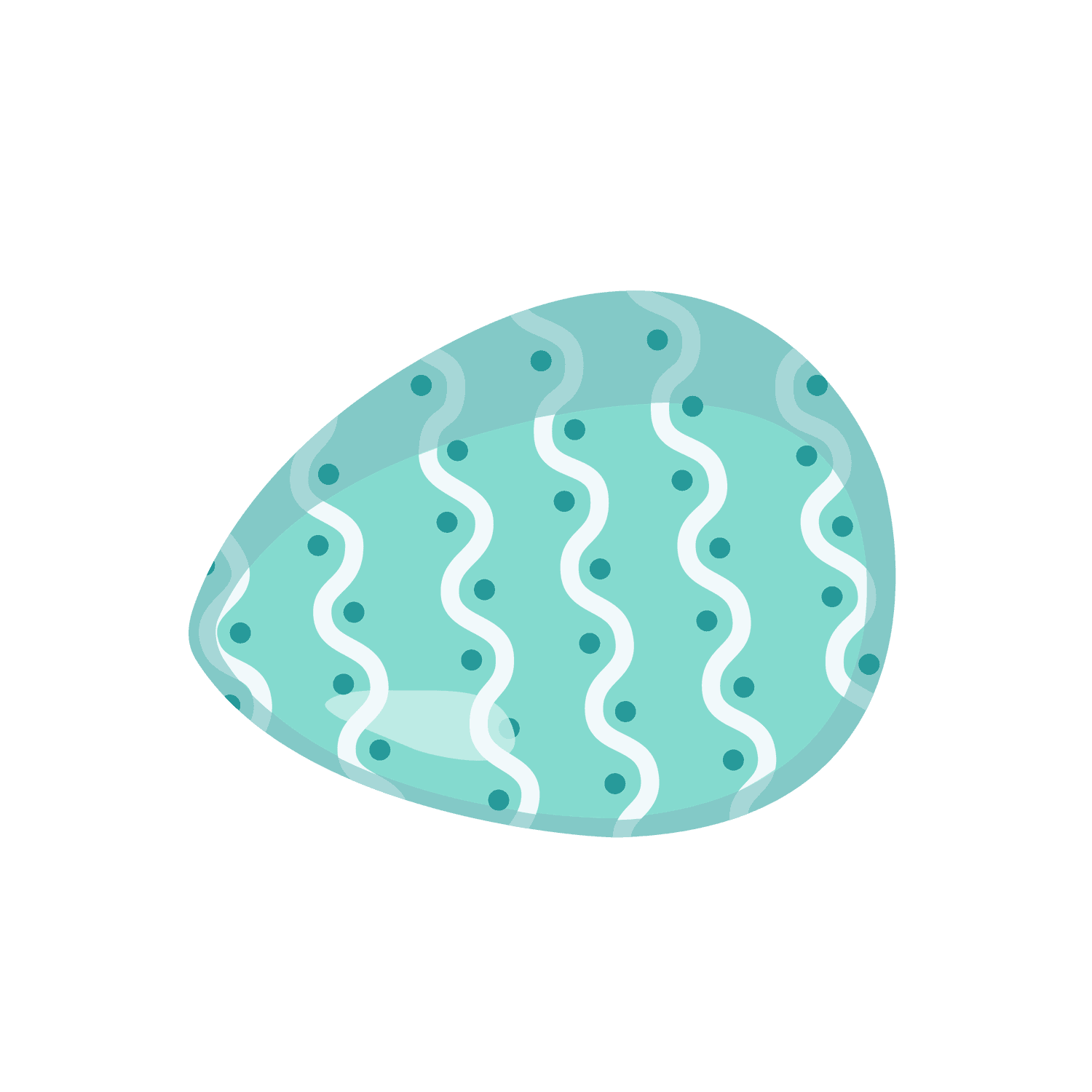 easter egg illustration cartoon style bright colors