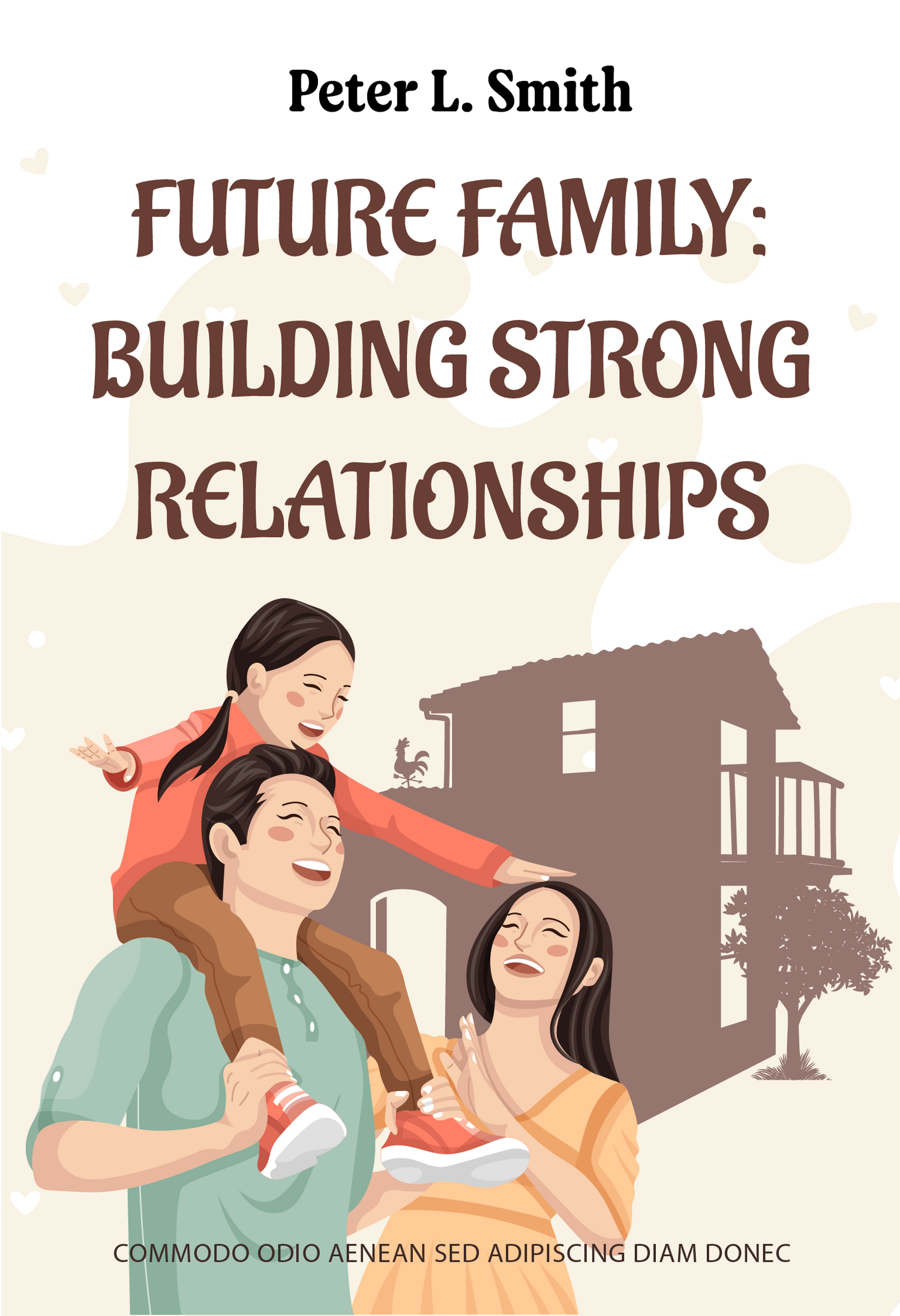 family and kid book cover template