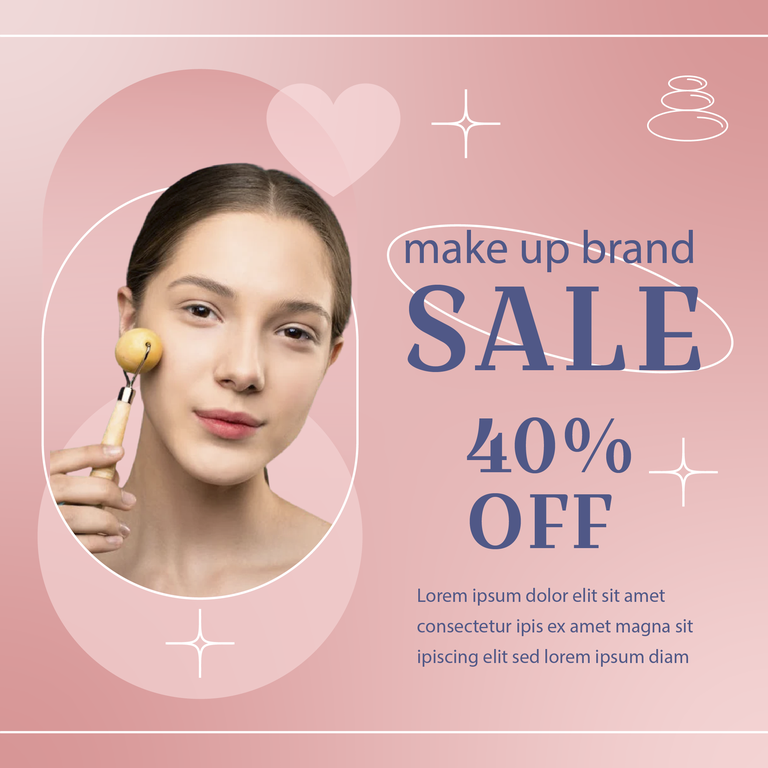 instagram cosmetic and beauty promotion post template
