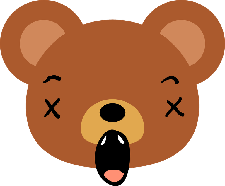 flat collection bear emoticons