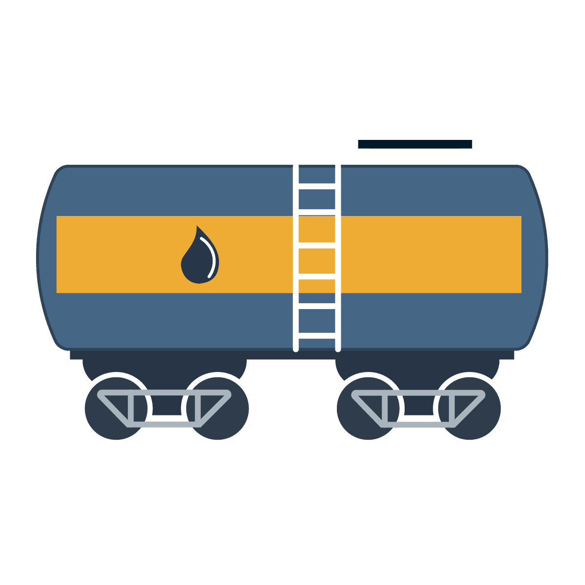 flat illustration of the oil and gas industry