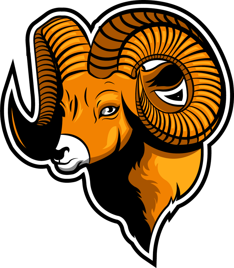 goat logo icons colored flat 