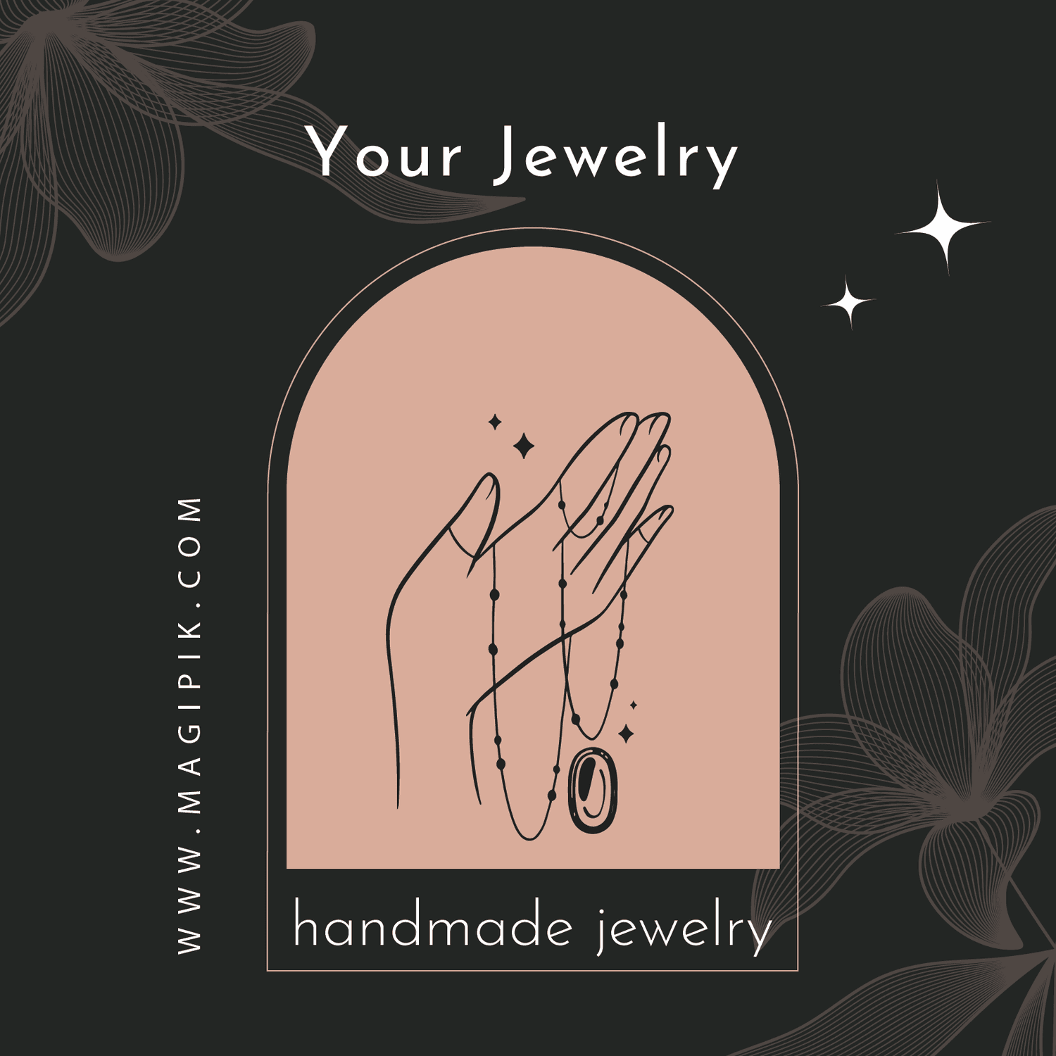 handmade jewelry social media template