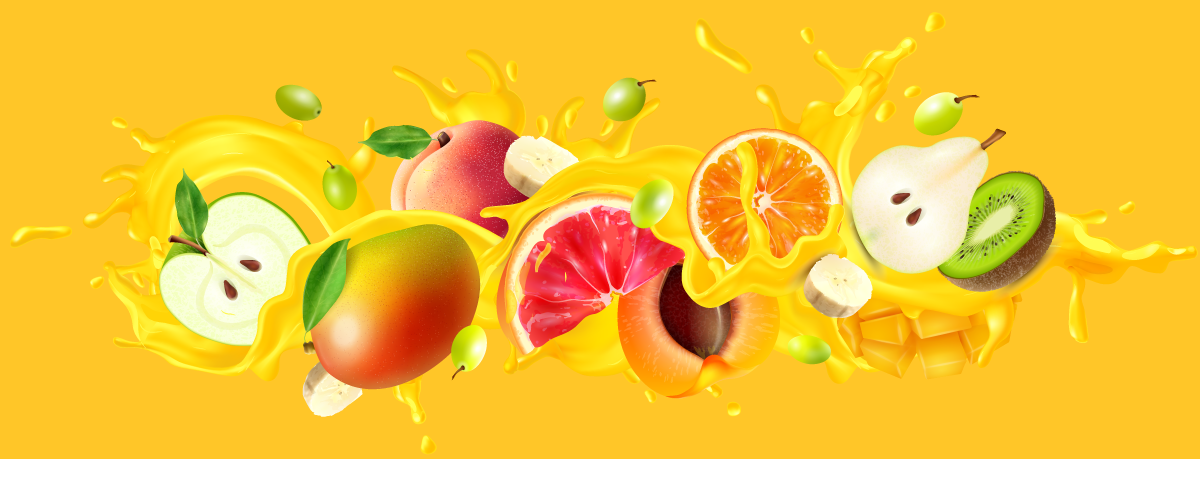 juice spray fruit illustration patterns and texture
