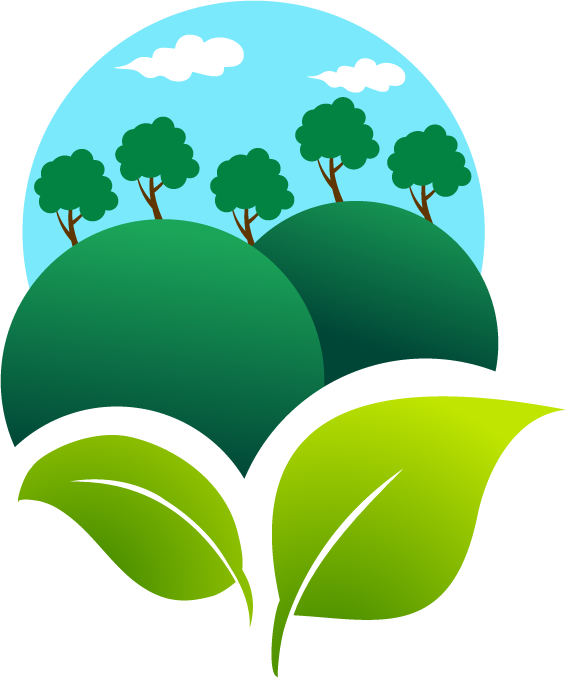 eco green with leaf icon