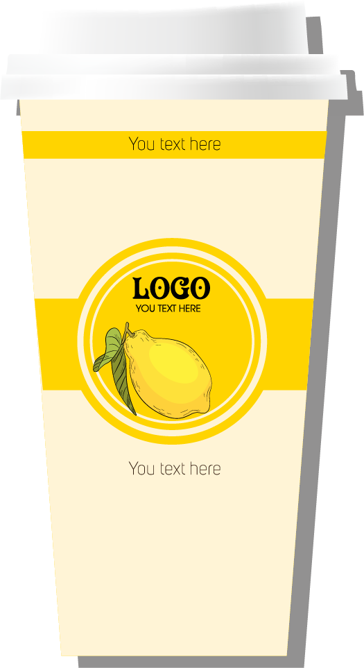 lemon branding identity sets colored vintage handdrawn decor