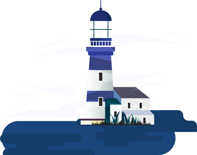 lighthouse icons colorful classical 