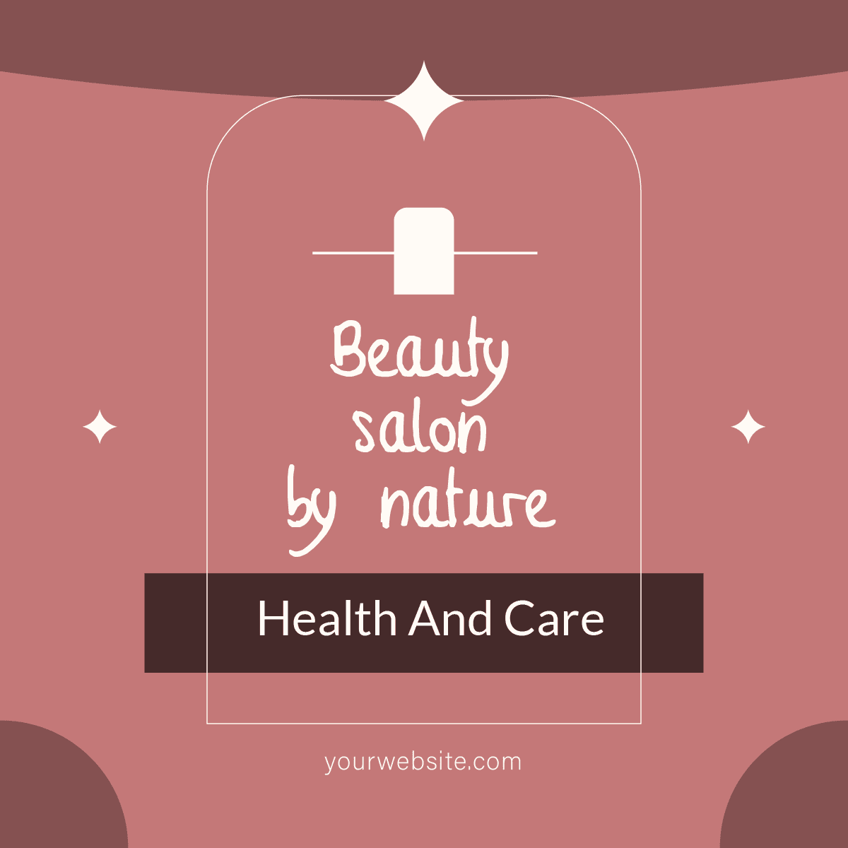 beauty salon and health care instagram posts template