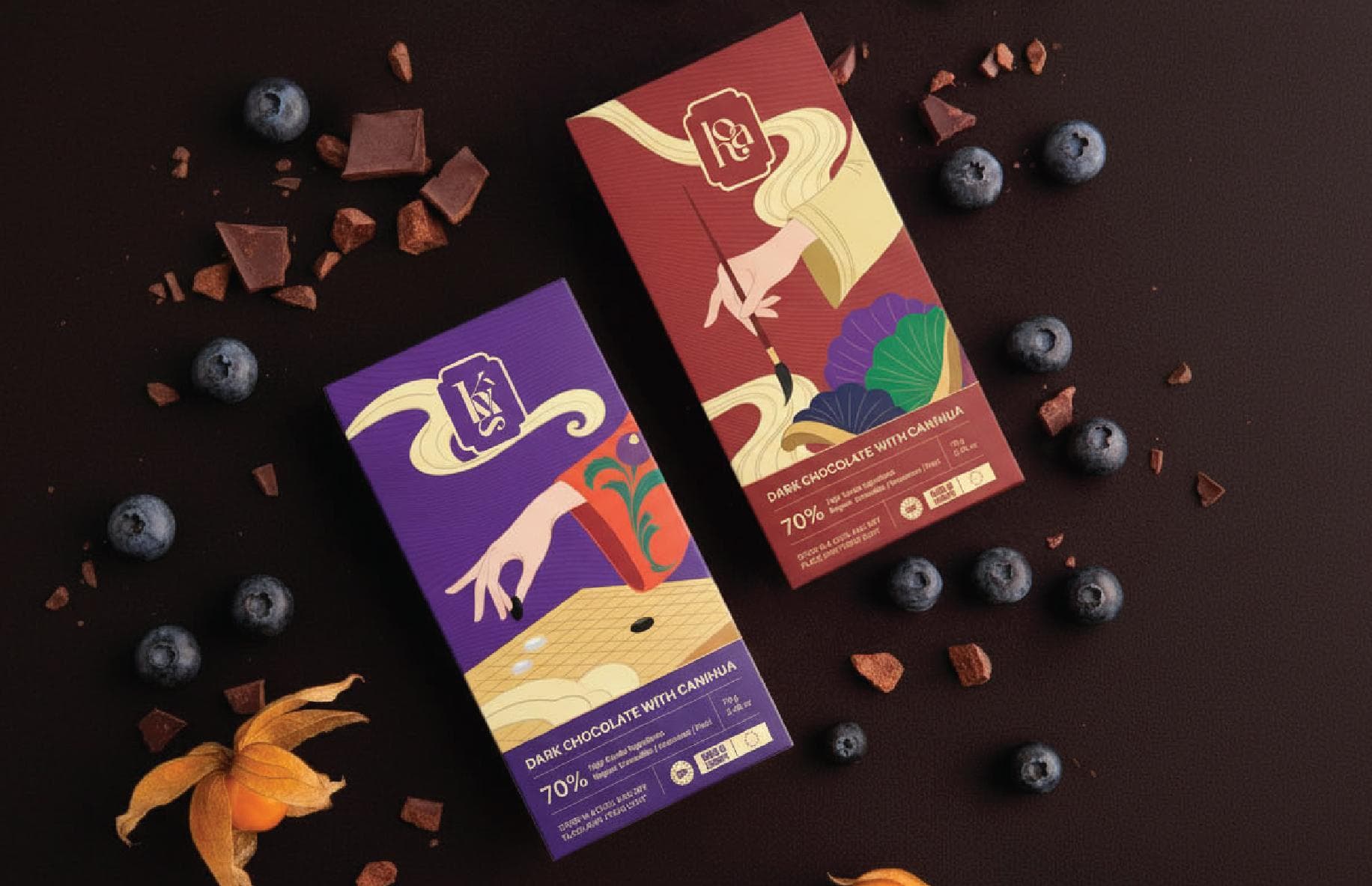 Celestial Four Arts Chocolate Packaging Design