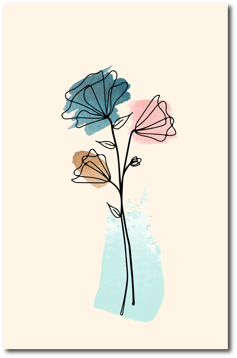 painting wallpaper flowers watercolor design simple cover