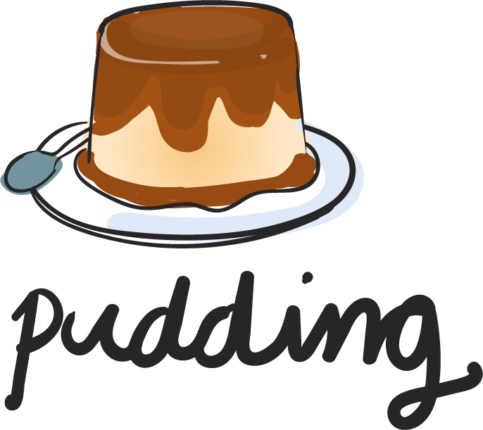 pudding drawing style food collection