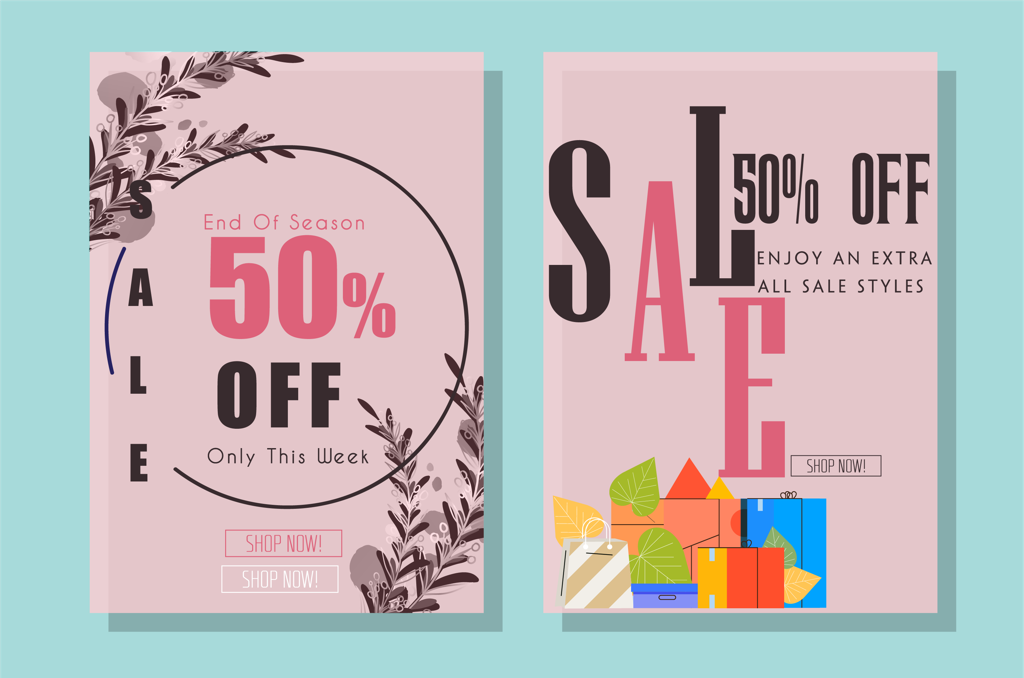 sale poster patterns and textures