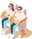 set isolated sedentary lifestyle isometric icons people sitting different environments with furniture items