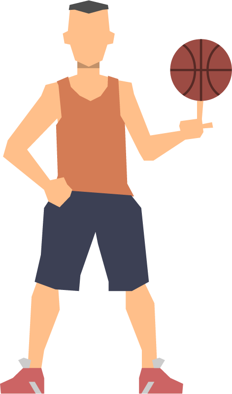 sport people flat icons