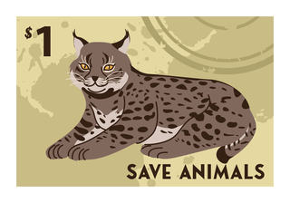 animalstamps-animals-save-stamps-collection-retro-design-wild-species-sketch-555652