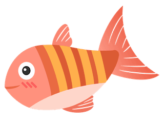 playfulred-fish-with-yellow-stripes-illustration-273721
