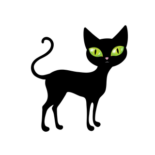 blackcat-with-green-eyes-illustration-150240