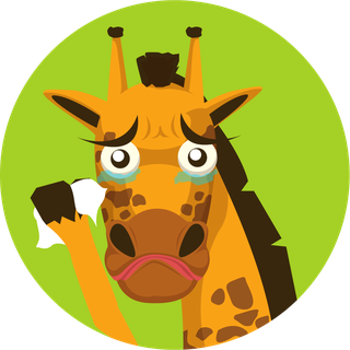 simplecartoon-giraffe-with-rounded-green-background-751655