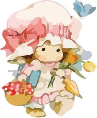 childrengirl-picking-mushrooms-cute-colors-690816
