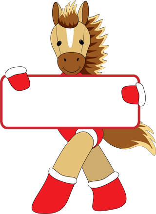 christmashorse-funny-horses-design-vector-708092
