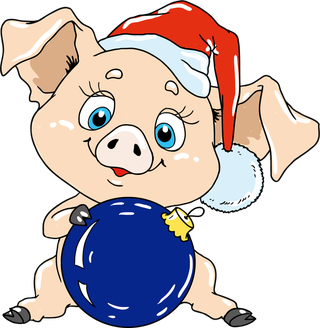 christmaspig-santa-pig-cute-vector-695573