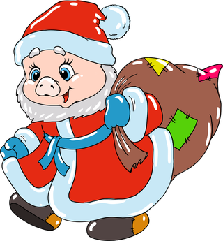 christmaspig-santa-pig-cute-vector-396747