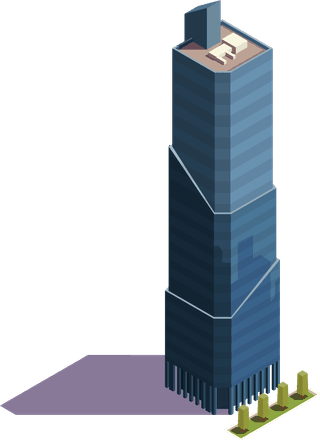 cityskyscrapers-isometric-composition-with-realistic-view-modern-city-block-with-tall-buildings-tow-724648