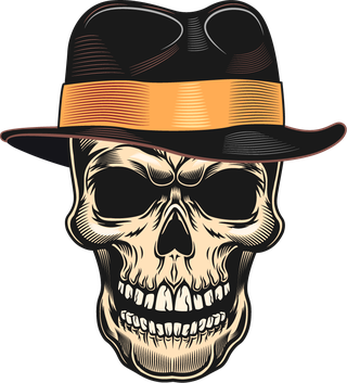 coloredsketch-skull-with-hat-and-hair-111817
