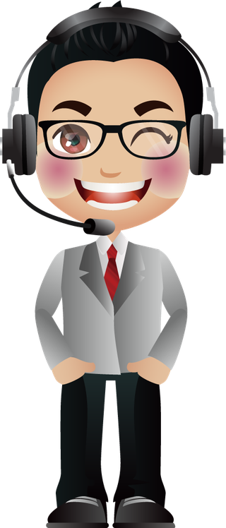 customerservice-people-with-different-poses-vector-416544