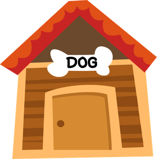 cutecartoon-styled-dog-and-dog-house-illustration-937085