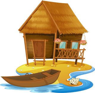 asianthatched-house-wooden-house-clipart-494846