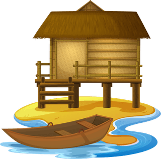 asianthatched-house-wooden-house-clipart-484716