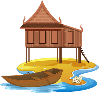 asianthatched-house-wooden-house-clipart-472399
