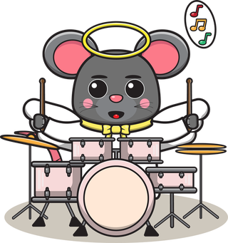 drummingmouse-illustration-of-cute-mouse-with-halloween-costume-playing-drum-957606