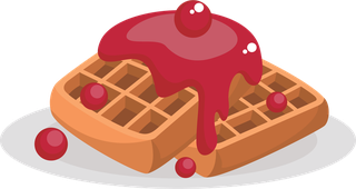 eggtarts-waffles-with-different-topping-great-for-icons-on-transparent-925466