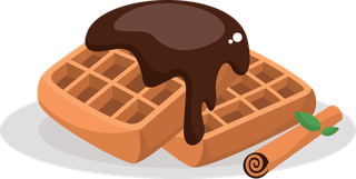eggtarts-waffles-with-different-topping-great-for-icons-on-transparent-845988