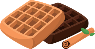 eggtarts-waffles-with-different-topping-great-for-icons-on-transparent-854960