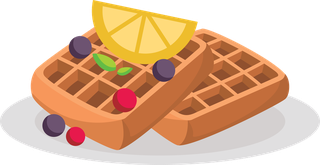 eggtarts-waffles-with-different-topping-great-for-icons-on-transparent-851476