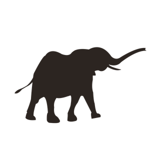 elephantsilhouette-brown-elephant-clipart-658167