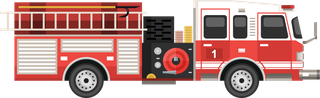 firetruck-firefighter-isolated-colored-icon-set-219203