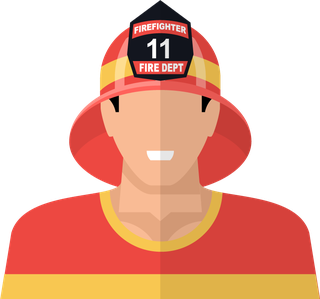 firemanfirefighter-isolated-colored-icon-set-93647