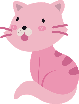 flatcute-smiling-cat-cartoon-cat-cat-character-424892